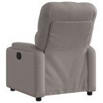 vidaXL Fotoliu rabatabil electric, gri taupe, material textil
