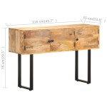 vidaXL Servantă, 116x35x75 cm, lemn masiv de mango
