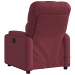 vidaXL Fotoliu electric de masaj rabatabil, roșu vin, textil vidaXL Fotoliu electric de masaj rabatabil, roșu vin, textil