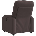 vidaXL Fotoliu electric de masaj rabatabil, maro închis, textil