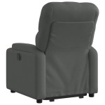 vidaXL Fotoliu rabatabil cu ridicare pe verticală, gri închis, textil