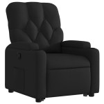 vidaXL Fotoliu rabatabil cu ridicare pe verticală, negru, textil