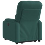 vidaXL Fotoliu rabatabil ridicare pe verticală, verde închis, textil vidaXL Fotoliu rabatabil ridicare pe verticală, verde închis, textil