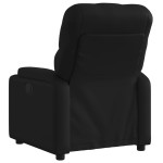 vidaXL Fotoliu rabatabil electric, negru, piele ecologică