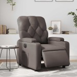 vidaXL Fotoliu rabatabil electric, maro, piele ecologică