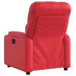 vidaXL Fotoliu rabatabil electric, roșu, piele ecologică vidaXL Fotoliu rabatabil electric, roșu, piele ecologică