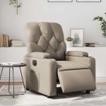 vidaXL Fotoliu rabatabil electric, cappuccino, piele ecologică