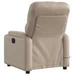 vidaXL Fotoliu electric masaj rabatabil, cappuccino, piele ecologică