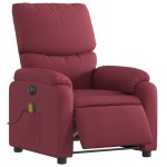 vidaXL Fotoliu electric de masaj rabatabil, roșu vin, textil vidaXL Fotoliu electric de masaj rabatabil, roșu vin, textil
