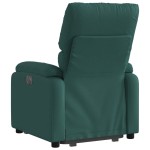 vidaXL Fotoliu rabatabil ridicare pe verticală, verde închis, textil vidaXL Fotoliu rabatabil ridicare pe verticală, verde închis, textil
