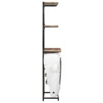 vidaXL Dulap de vin design tractor alb 49x31x172 cm mango nefinisat vidaXL Dulap de vin design tractor alb 49x31x172 cm mango nefinisat