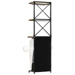 vidaXL Dulap de vin design tractor alb 49x31x172 cm mango nefinisat vidaXL Dulap de vin design tractor alb 49x31x172 cm mango nefinisat