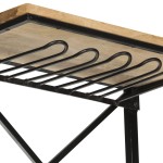 vidaXL Dulap de vin design tractor alb 49x31x172 cm mango nefinisat vidaXL Dulap de vin design tractor alb 49x31x172 cm mango nefinisat