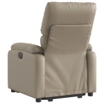vidaXL Fotoliu rabatabil electric cu ridicare, cappuccino