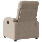 vidaXL Fotoliu rabatabil electric, gri taupe, microfibră