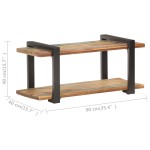 vidaXL Comodă TV, 90 x 40 x 40 cm, lemn masiv reciclat vidaXL Comodă TV, 90 x 40 x 40 cm, lemn masiv reciclat