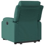 vidaXL Fotoliu rabatabil ridicare pe verticală, verde închis, textil vidaXL Fotoliu rabatabil ridicare pe verticală, verde închis, textil