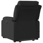 vidaXL Fotoliu electric de masaj rabatabil cu ridicare, negru, textil