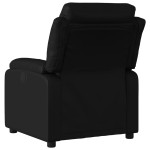 vidaXL Fotoliu rabatabil electric, negru, piele ecologică