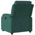 vidaXL Fotoliu electric de masaj rabatabil, verde închis, catifea vidaXL Fotoliu electric de masaj rabatabil, verde închis, catifea