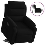 vidaXL Fotoliu electric rabatabil cu ridicare, negru, catifea