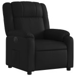 vidaXL Fotoliu rabatabil electric, negru, piele ecologică