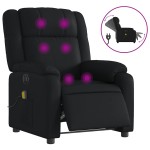 vidaXL Fotoliu electric de masaj rabatabil, negru, piele ecologică vidaXL Fotoliu electric de masaj rabatabil, negru, piele ecologică