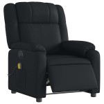 vidaXL Fotoliu electric de masaj rabatabil, negru, piele ecologică vidaXL Fotoliu electric de masaj rabatabil, negru, piele ecologică