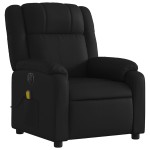 vidaXL Fotoliu electric de masaj rabatabil, negru, piele ecologică vidaXL Fotoliu electric de masaj rabatabil, negru, piele ecologică