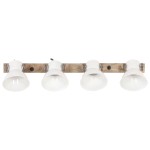 vidaXL Lampă de perete industrială, alb, 90 x 25 cm, E27 vidaXL Lampă de perete industrială, alb, 90 x 25 cm, E27