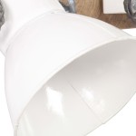 vidaXL Lampă de perete industrială, alb, 65 x 25 cm, E27 vidaXL Lampă de perete industrială, alb, 65 x 25 cm, E27