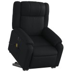 vidaXL Fotoliu electric masaj rabatabil cu ridicare, negru