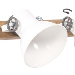 vidaXL Lampă de perete industrială, alb, 45 x 25 cm, E27 vidaXL Lampă de perete industrială, alb, 45 x 25 cm, E27