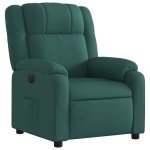 vidaXL Fotoliu rabatabil electric, verde închis, material textil vidaXL Fotoliu rabatabil electric, verde închis, material textil