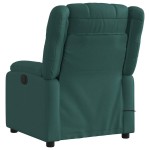 vidaXL Fotoliu electric de masaj rabatabil, verde închis, textil vidaXL Fotoliu electric de masaj rabatabil, verde închis, textil