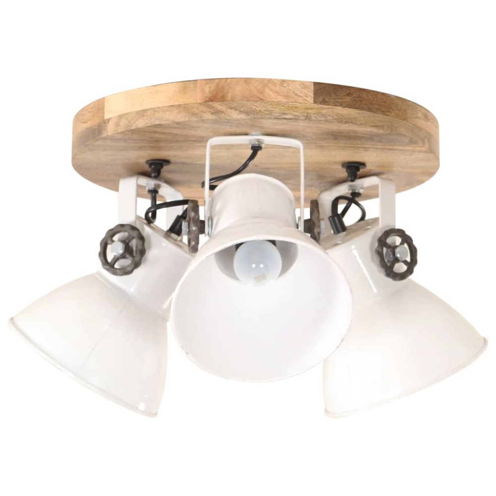 vidaXL Lampă de tavan industrială, alb, 42 x 27 cm, 25 W, E27