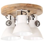 vidaXL Lampă de tavan industrială, alb, 42 x 27 cm, 25 W, E27 vidaXL Lampă de tavan industrială, alb, 42 x 27 cm, 25 W, E27