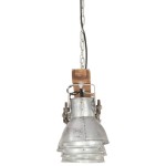 vidaXL Lampă suspendată industrială, argintiu, lemn de mango, E27 vidaXL Lampă suspendată industrială, argintiu, lemn de mango, E27
