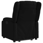 vidaXL Fotoliu electric de masaj rabatabil cu ridicare, negru, textil