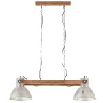 vidaXL Lampă suspendată industrială, 25 W, argintiu, 109 cm, E27 vidaXL Lampă suspendată industrială, 25 W, argintiu, 109 cm, E27
