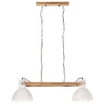 vidaXL Lampă suspendată industrială, 25 W, alb, 109 cm, E27 vidaXL Lampă suspendată industrială, 25 W, alb, 109 cm, E27