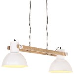vidaXL Lampă suspendată industrială, 25 W, alb, 109 cm, E27 vidaXL Lampă suspendată industrială, 25 W, alb, 109 cm, E27