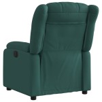 vidaXL Fotoliu rabatabil electric, verde închis, material textil vidaXL Fotoliu rabatabil electric, verde închis, material textil