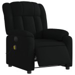 vidaXL Fotoliu electric de masaj rabatabil, negru, textil vidaXL Fotoliu electric de masaj rabatabil, negru, textil