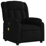 vidaXL Fotoliu electric de masaj rabatabil, negru, textil vidaXL Fotoliu electric de masaj rabatabil, negru, textil