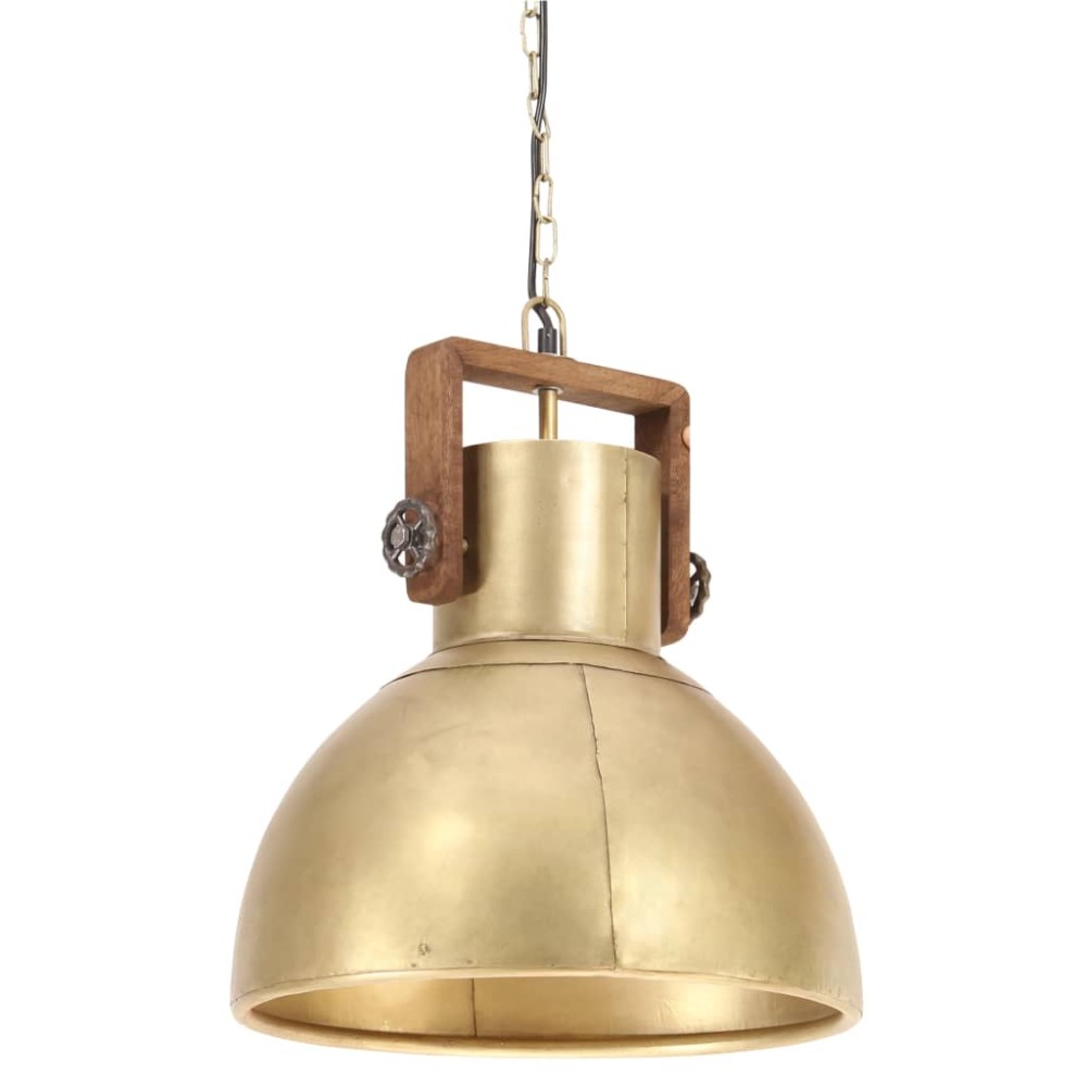 vidaXL Lampă suspendată industrială, 25 W, arămiu, 40 cm, E27, rotund