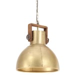 vidaXL Lampă suspendată industrială, 25 W, arămiu, 40 cm, E27, rotund vidaXL Lampă suspendată industrială, 25 W, arămiu, 40 cm, E27, rotund