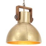 vidaXL Lampă suspendată industrială, 25 W, arămiu, 40 cm, E27, rotund vidaXL Lampă suspendată industrială, 25 W, arămiu, 40 cm, E27, rotund