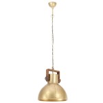 vidaXL Lampă suspendată industrială, 25 W, arămiu, 40 cm, E27, rotund vidaXL Lampă suspendată industrială, 25 W, arămiu, 40 cm, E27, rotund