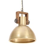 vidaXL Lampă suspendată industrială, 25 W, arămiu, 30 cm, E27, rotund vidaXL Lampă suspendată industrială, 25 W, arămiu, 30 cm, E27, rotund